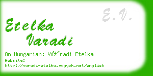 etelka varadi business card